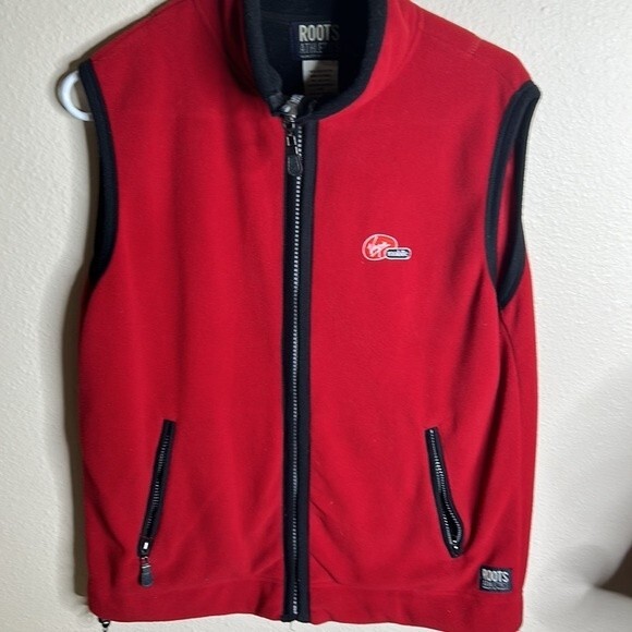Virgin Mobile Vest - Roots Athletics Tag - Size Small - Red Vest - Picture 9 of 10